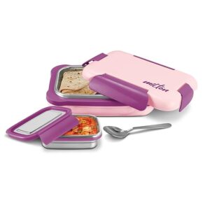 milton more meal large steel kids lunch box, inner stainless steel insulated